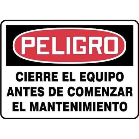 Accuform OSHA DANGER Safety Sign LOCK OUT SHMLKT014XV SHMLKT014XV